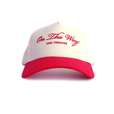 Cherry "On The Way” Canvas Trucker Hat