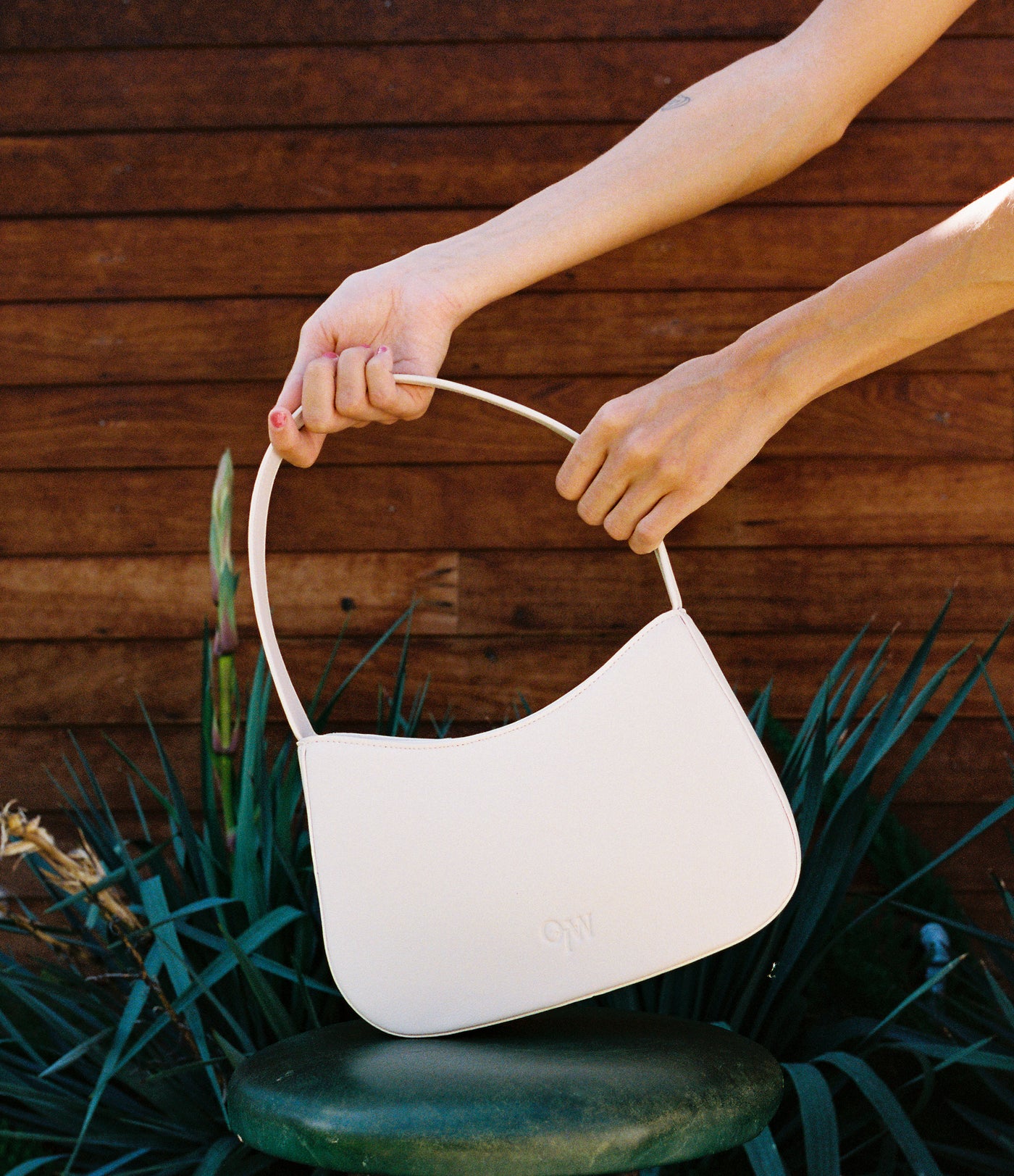 The Zona Bag Pearl White