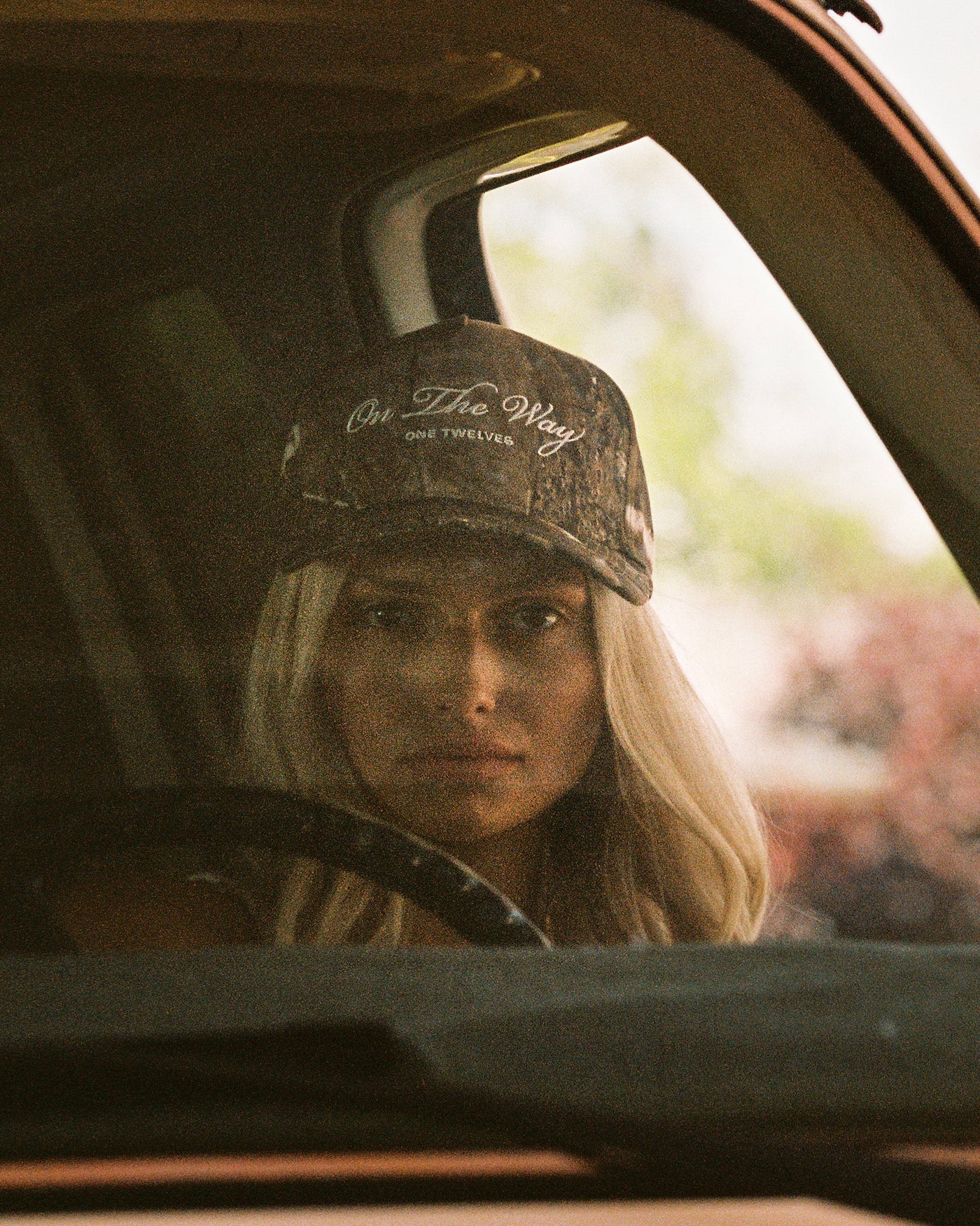 Spring White “On The Way” Camo Trucker Hat