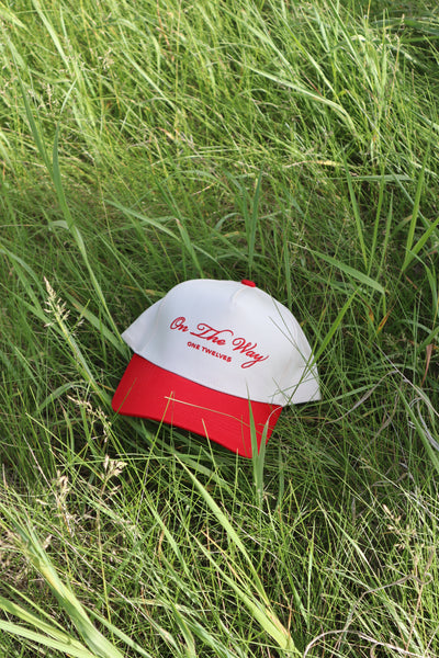 Cherry "On The Way” Canvas Trucker Hat