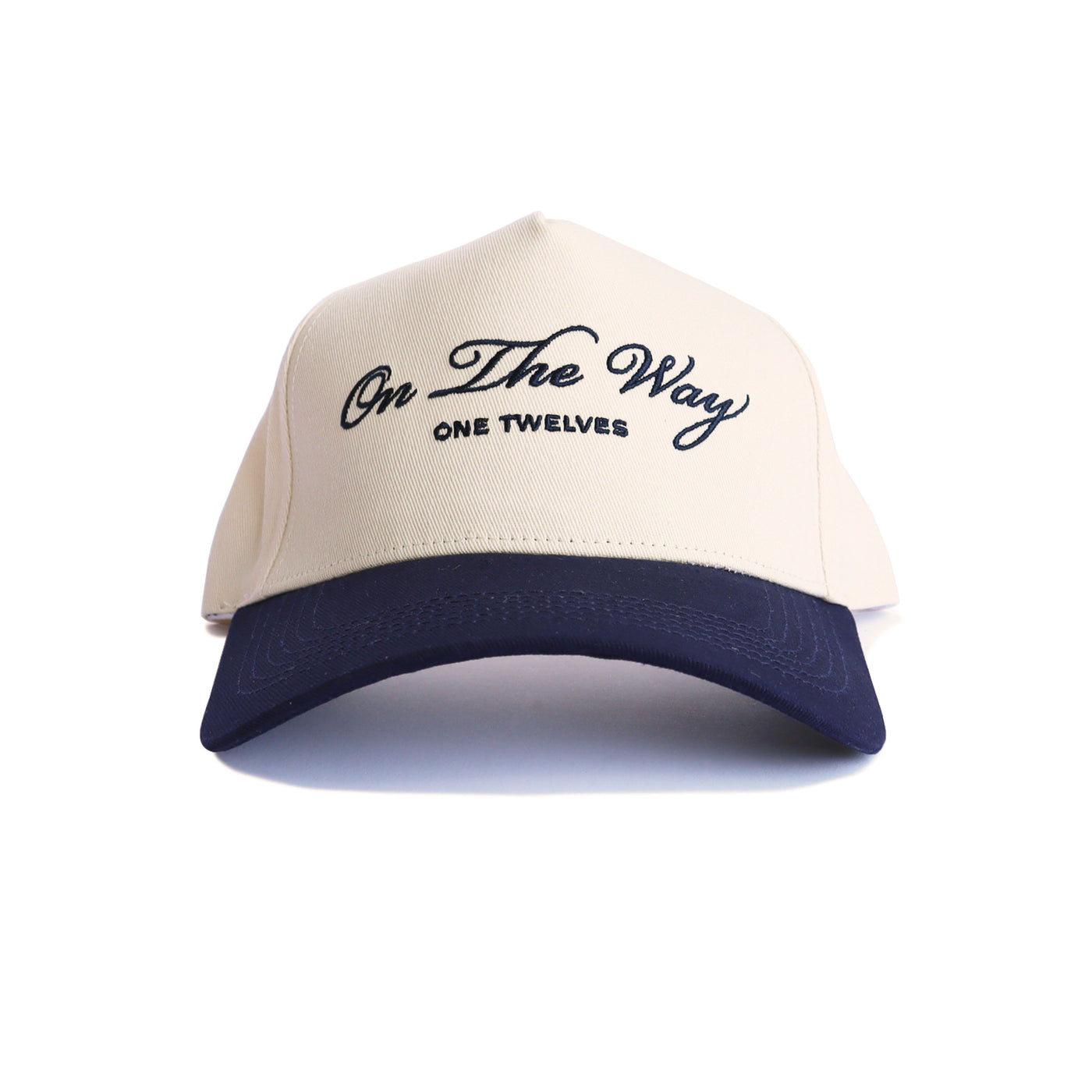Navy "On The Way” Canvas Trucker Hat