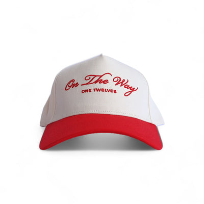 Cherry "On The Way” Canvas Trucker Hat