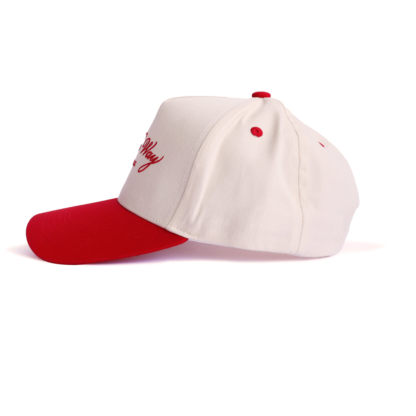 Cherry "On The Way” Canvas Trucker Hat