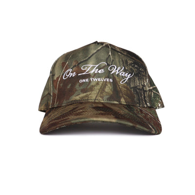 Spring White “On The Way” Camo Trucker Hat