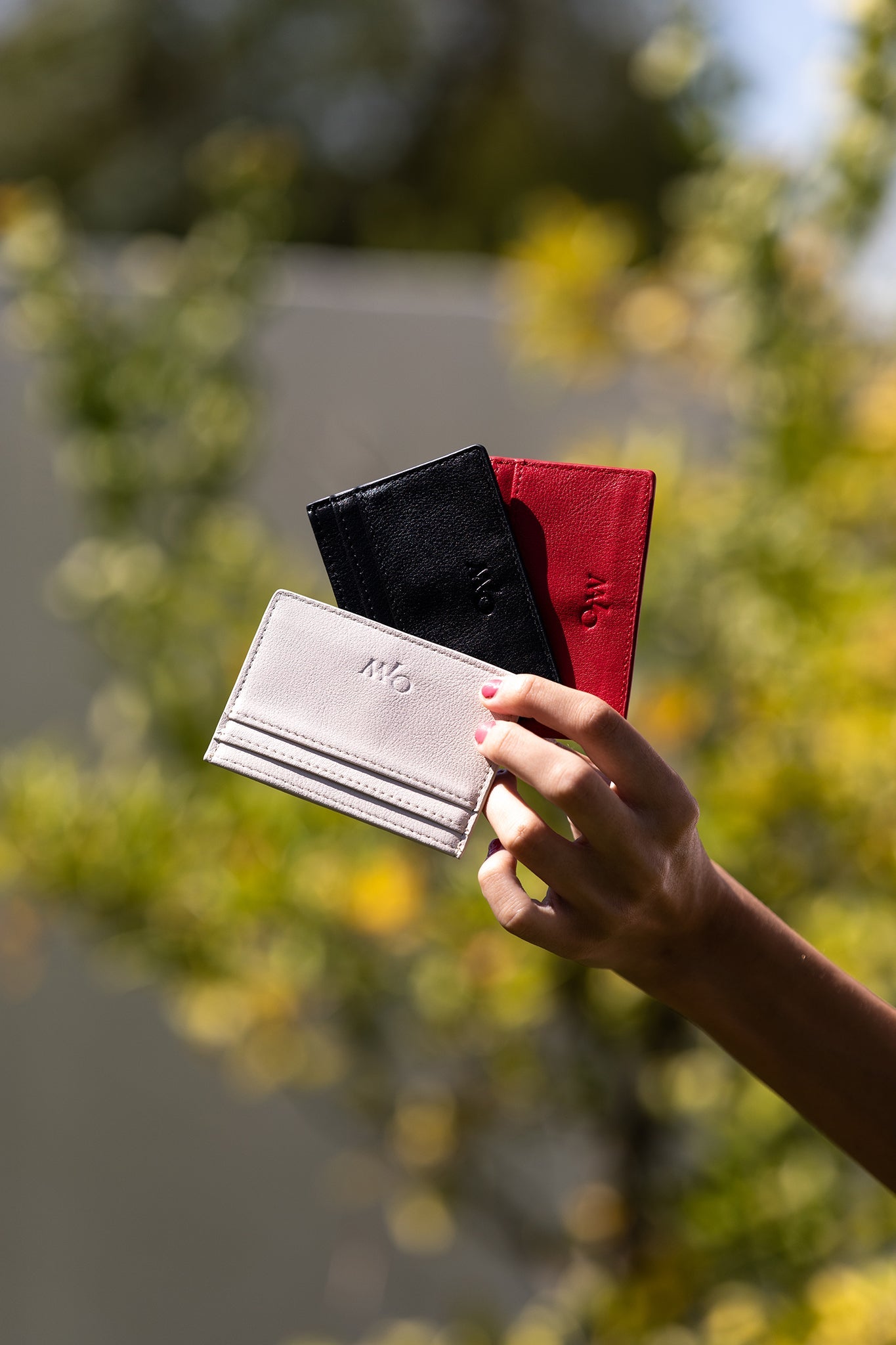 The Zona Cardholder Cherry Red