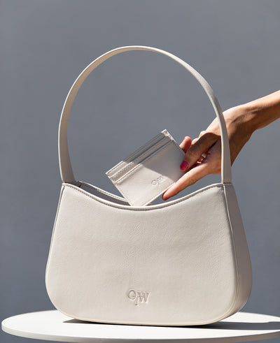 The Zona Bag Pearl White