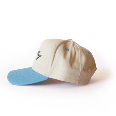 Sky Blue “On The Way” Canvas Trucker Hat