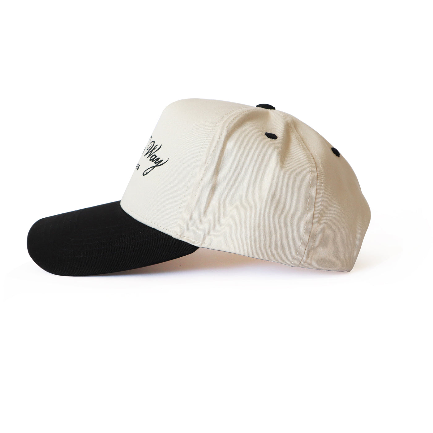 Black “On The Way” Canvas Trucker Hat