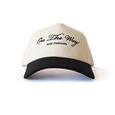 Black “On The Way” Canvas Trucker Hat